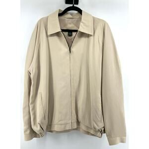 Tom James Lightweight Casual Jacket Men's Size L Tan